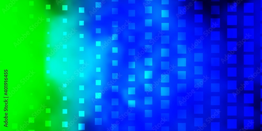 Light Blue, Green vector pattern in square style. Light Blue, Green vector pattern in square style.