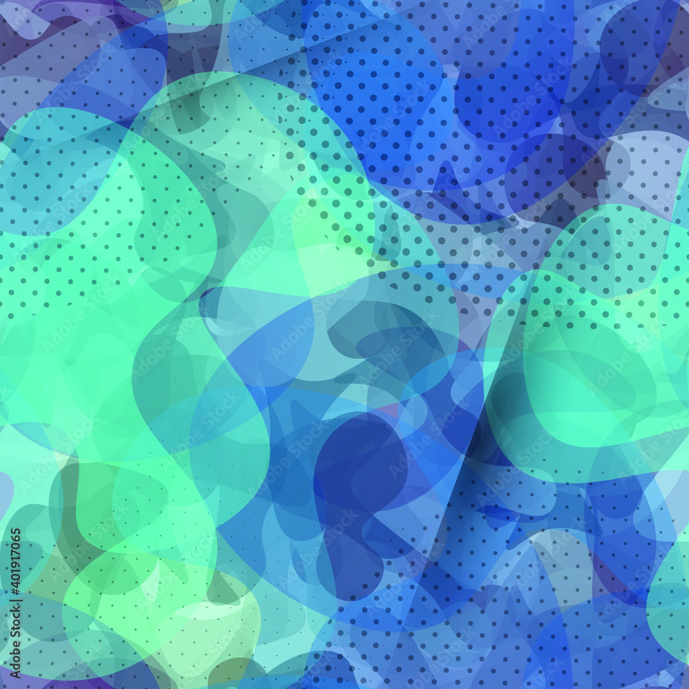 Fototapeta premium Sports Textile. Summer Camouflage Seamless Pattern. Urban Endless Repeats Surface. Vector Camo Fabric . Woodland Concept. Creative Army Hunting Print. Extreme Style Illustration.