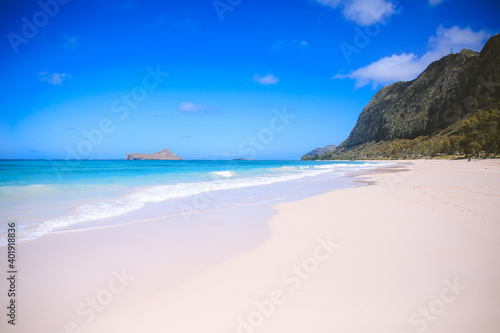 Makapuu beach park  East Oahu coast  Hawaii