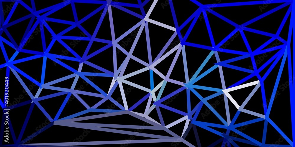 Dark blue vector triangle mosaic pattern. Dark blue vector triangle mosaic pattern.