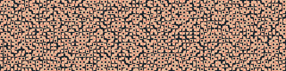 Fototapeta premium Abstract Geometric Pattern generative computational art illustration