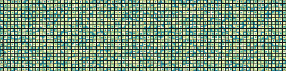 Fototapeta premium Abstract Geometric Pattern generative computational art illustration