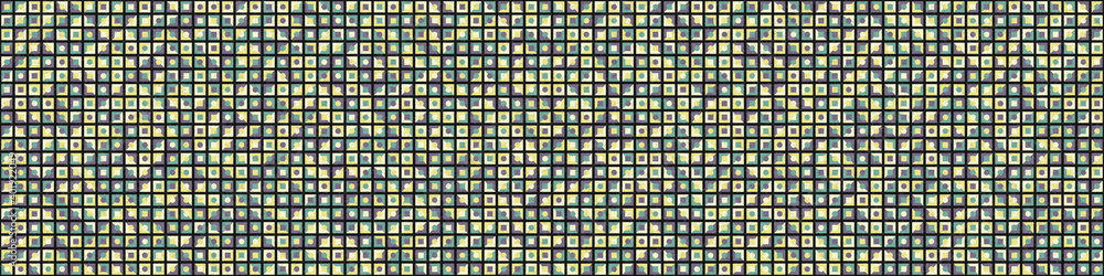 Fototapeta premium Abstract Geometric Pattern generative computational art illustration