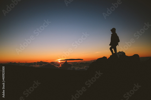 Sunset at Haleakala National Park, Maui Hawaii