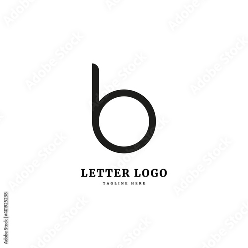 B logo. Initial letter B logotype. Simple concept for company and business.