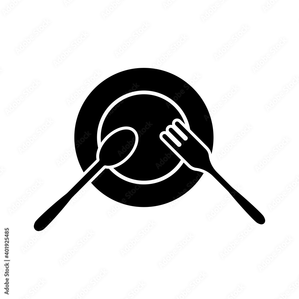 Spoon and fork icon Spoon and fork icon