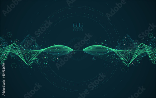 Abstract infographics visualization