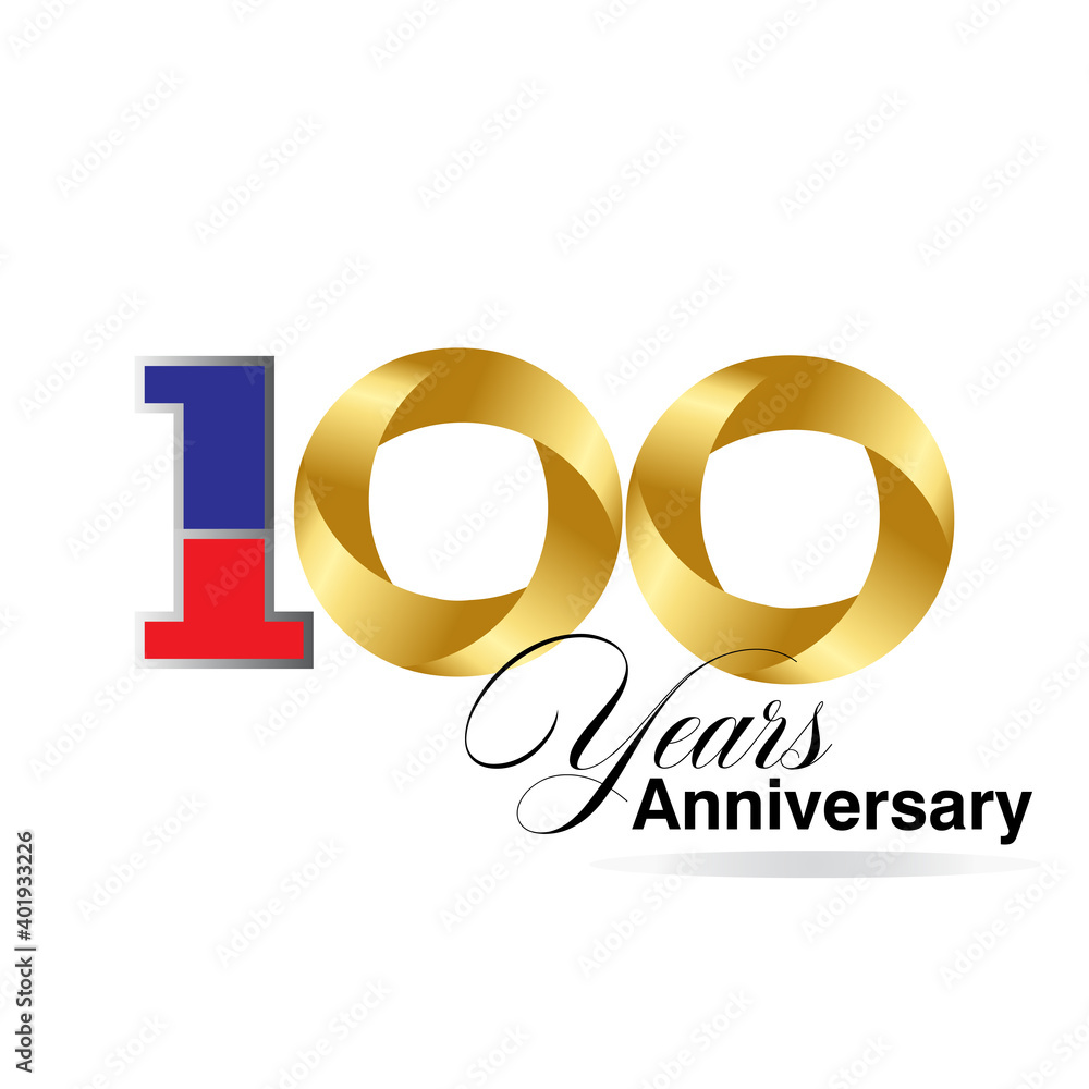 100 Year Anniversary celebration Vector Template Design Illustration 100 Year Anniversary celebration Vector Template Design Illustration