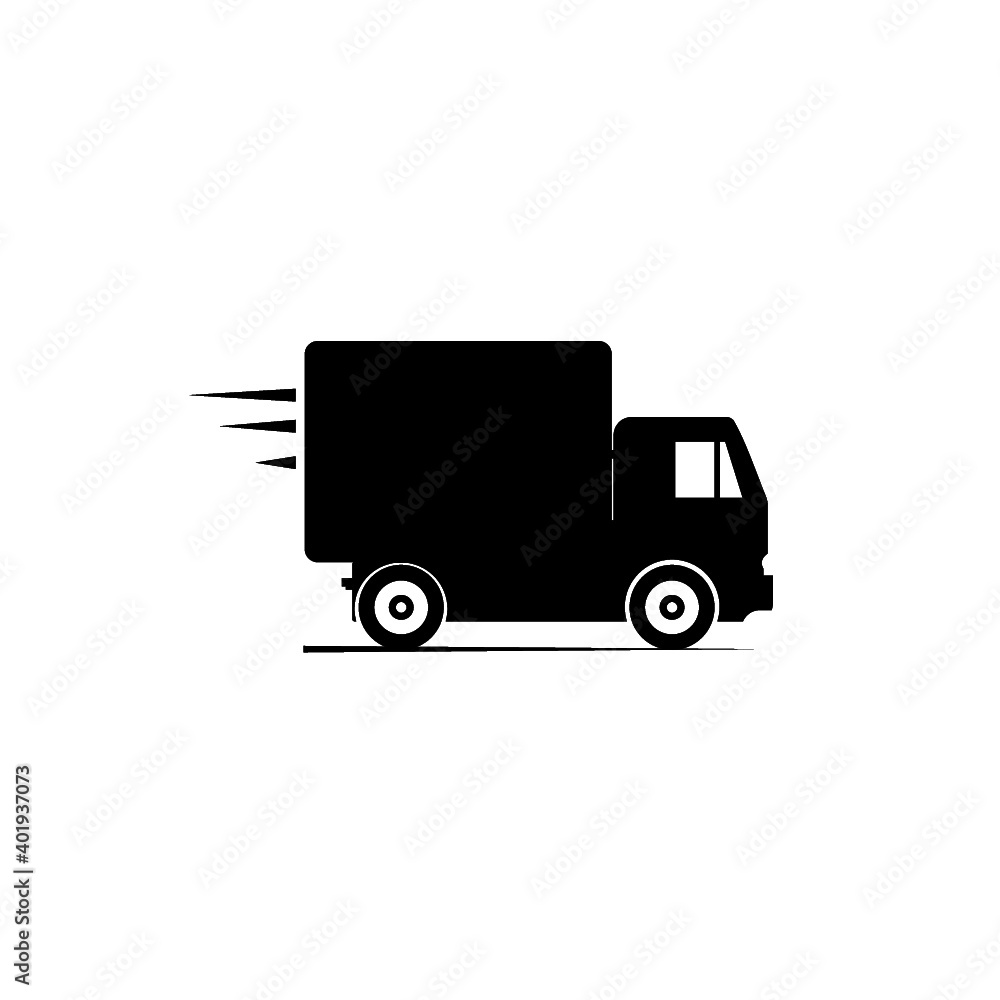 Delivery truck icon isolated on white background Delivery truck icon isolated on white background