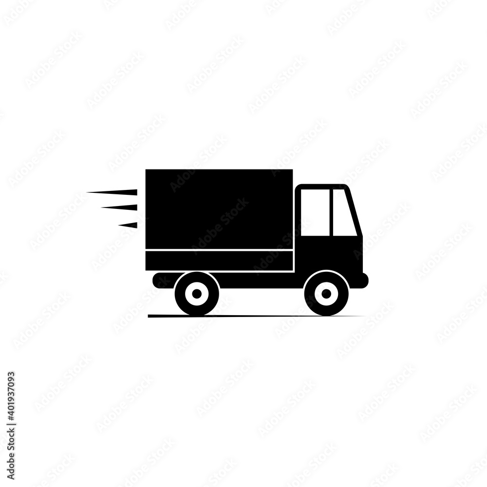 Delivery truck icon isolated on white background Delivery truck icon isolated on white background