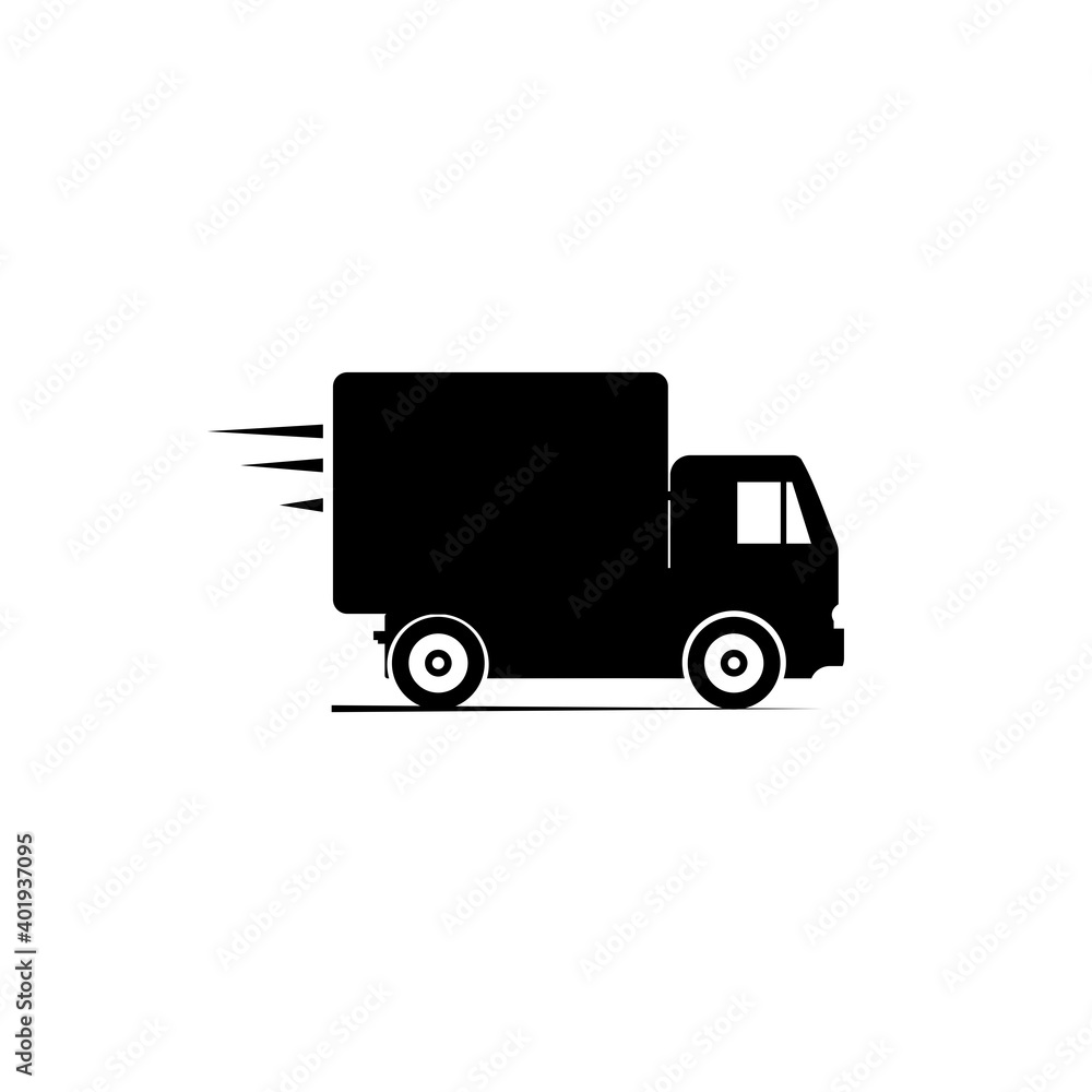 Delivery truck icon isolated on white background Delivery truck icon isolated on white background