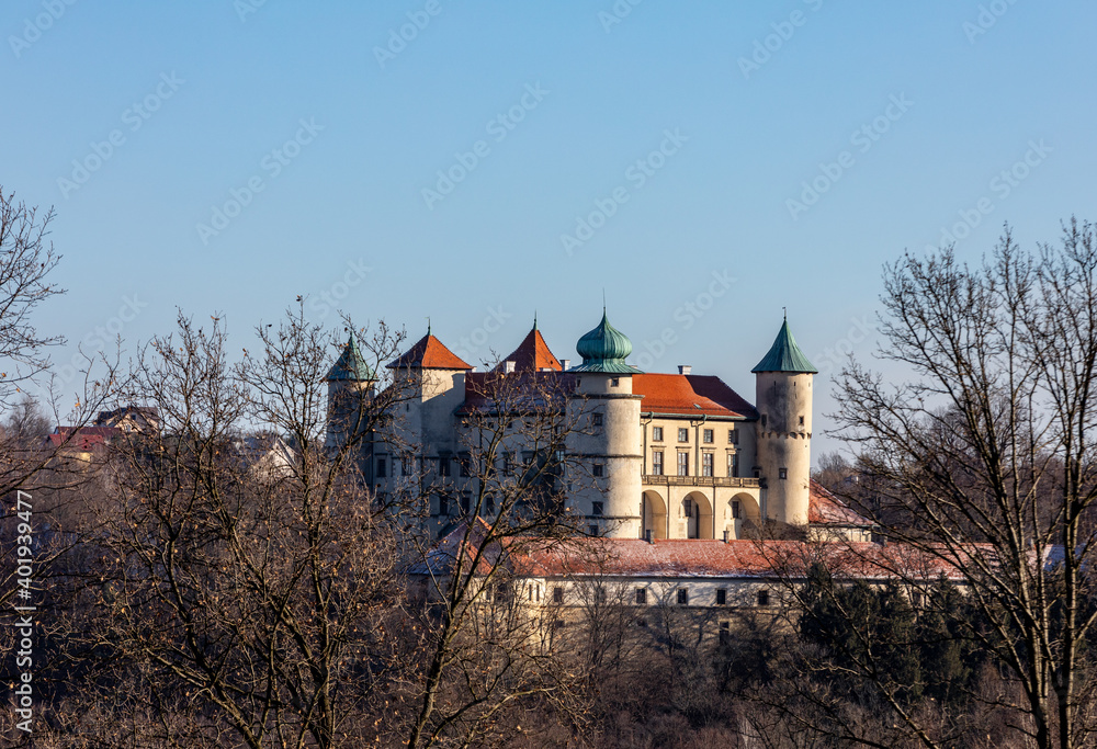 Old medieval castle in Nowy Wisnicz. Poland Old medieval castle in Nowy Wisnicz. Poland