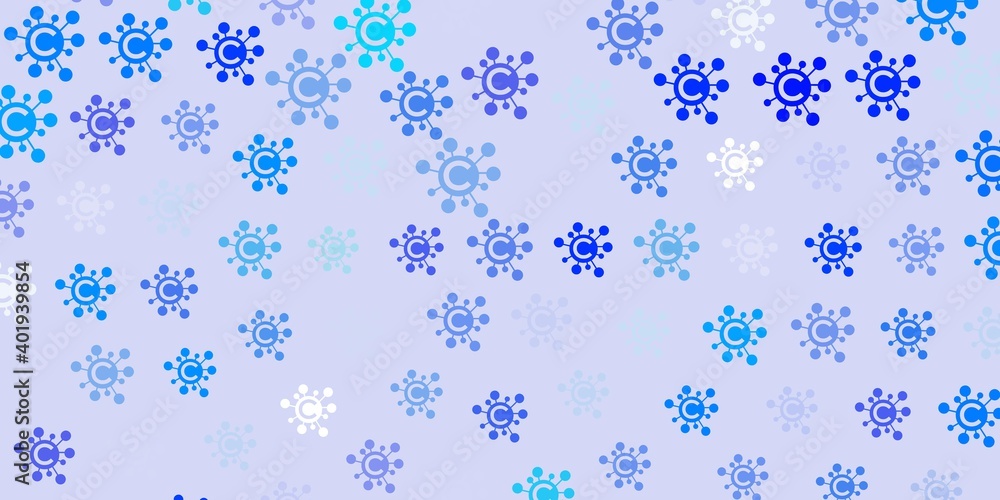Light BLUE vector texture with disease symbols. Light BLUE vector texture with disease symbols.