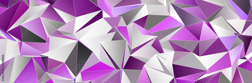 3d Triangles, abstract  background. Design wallpaper.