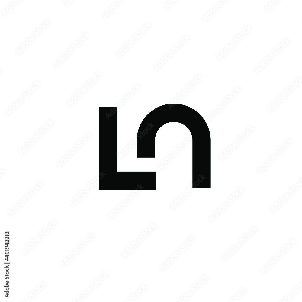 ln minimal logo icon design vector isolated design ln minimal logo icon design vector isolated design