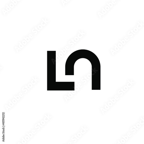 ln minimal logo icon design vector isolated design