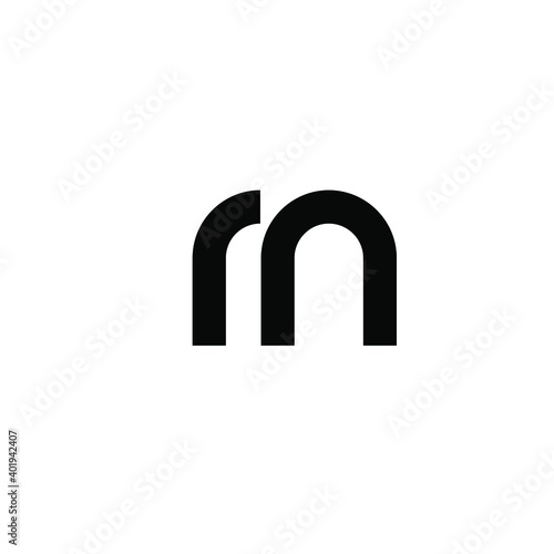 rn m minimal logo icon design vector isolated design photo