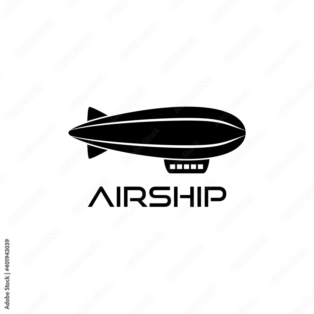 Fototapeta premium Airship icon isolated on white background