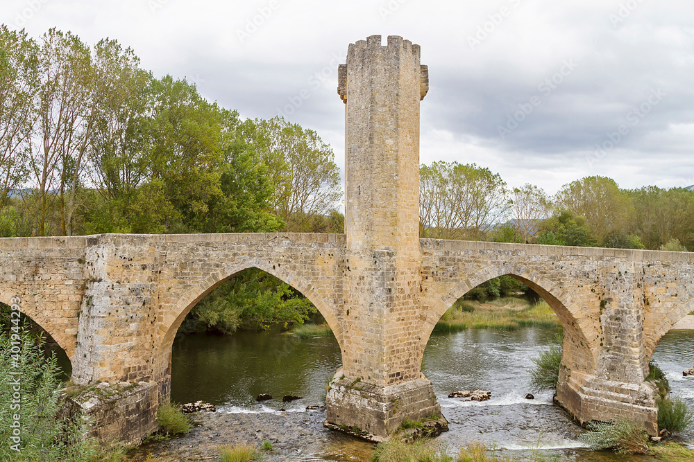 Fototapeta premium Frias medieval town in Burgos province, Spain