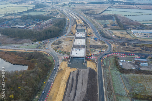 undergoing work at testo's roundabout Boldon Colliery and surrounding roads December 2020 