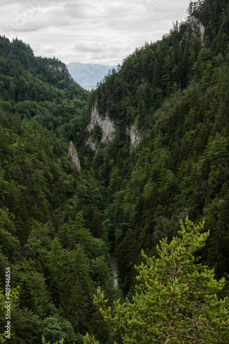 View of Kvacianska valley, Liptov region, beautiful nature of Slovakia