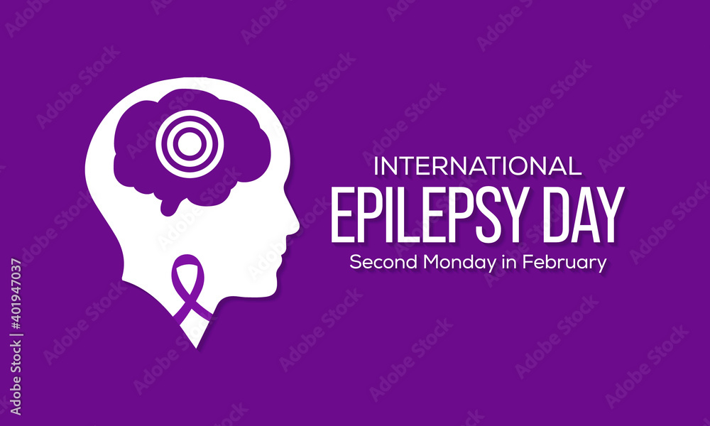 Vector illustration on the theme of International Epilepsy Day. It raises awareness about