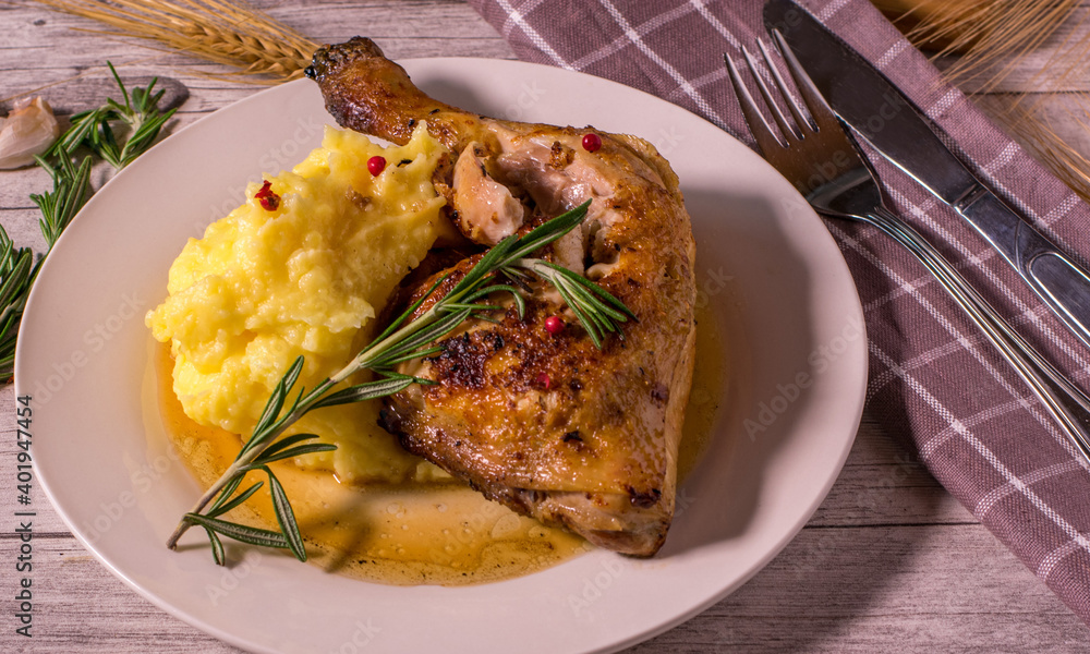 chicken with mashed potatoes chicken with mashed potatoes
