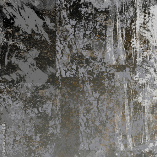 Dark green and gray grunge texture background. Abstract grunge texture on distress wall in the dark. Dirty grunge texture background with space. Background cement texture. © Roma Muzurov