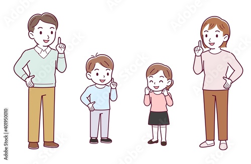 A fun and lively family of four