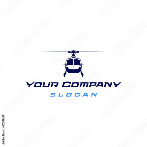 Helicopter with a minimalist and clean design style