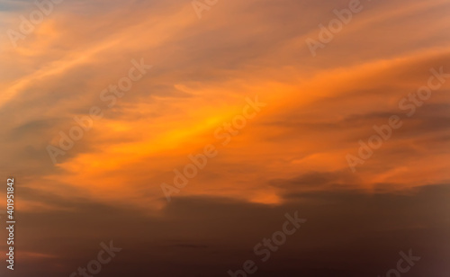 sky sunset or sunrise background cloud yellow cloudy light morning nature. © Emoji Smileys People
