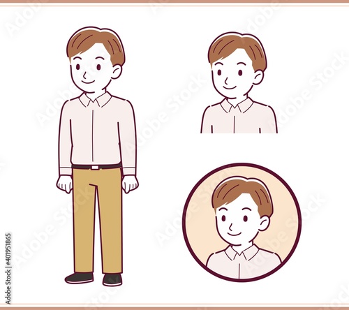 A refreshing man in a shirt