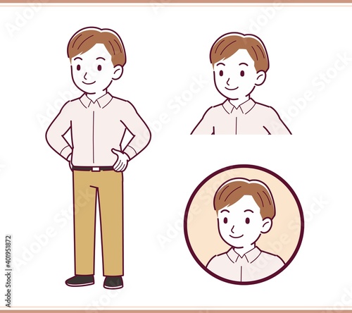 A refreshing man in a shirt