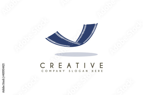 Film logo design vector illustration. Film business company logos template element design