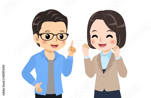 Conversation between a bank clerk and a young man