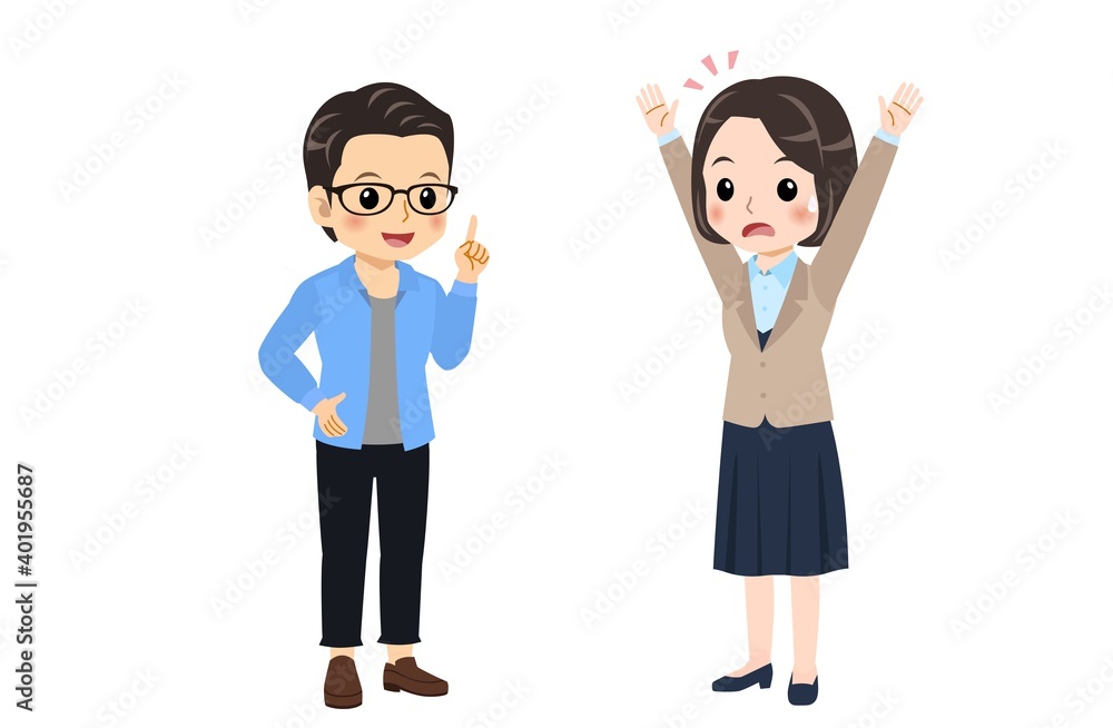 Conversation between a bank clerk and a young man