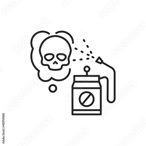 Pesticide color line icon. Pictogram for web page, mobile app, promo.