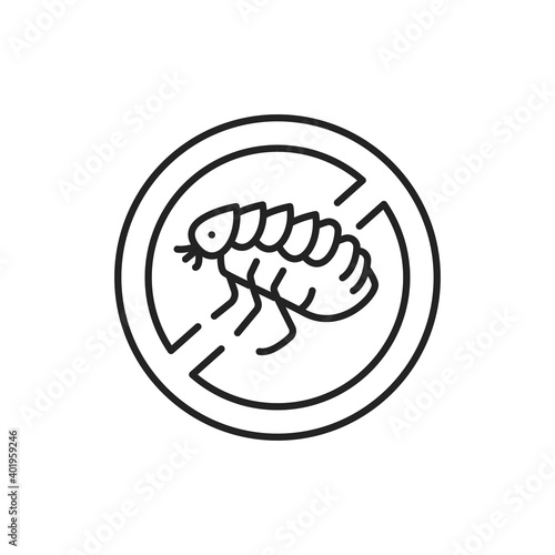 No pests color line icon. Pictogram for web page, mobile app, promo.