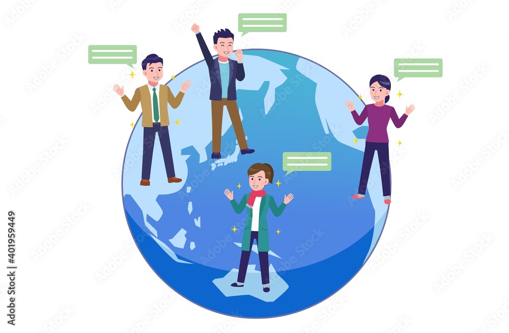 Communicate with people all over the world Communicate with people all over the world