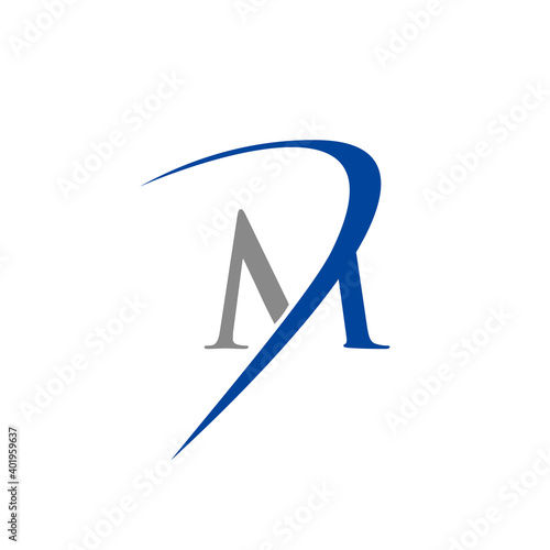 Initial letter logo M design template vector 