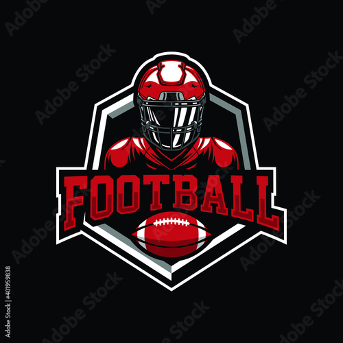 Football mascot logo design
