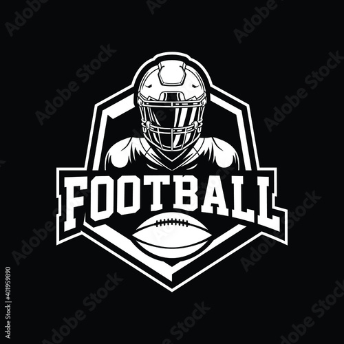 Football mascot logo design