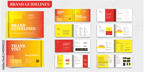 Landscape Brand Guideline Template Brochure, Brand Guideline Template Brochure Brand Guideline template Brand Guidelines Brand Style Guidelines Brand Manual Template