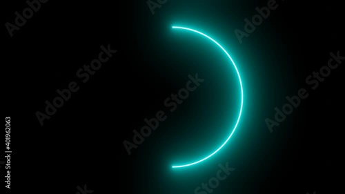 Wallpaper Mural Abstract neon light background, appearing glowing pink blue lines, ultraviolet spectrum., Looping 4K video  Torontodigital.ca