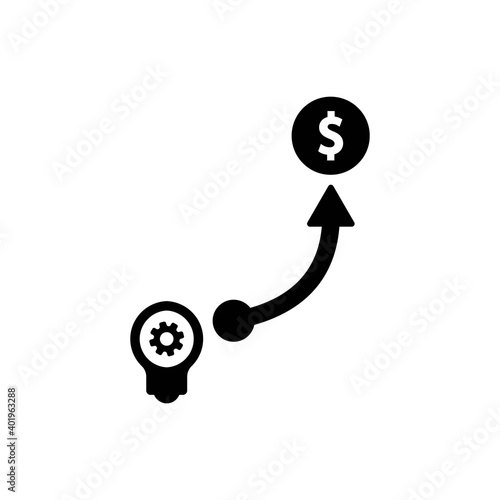 Money making strategy icon