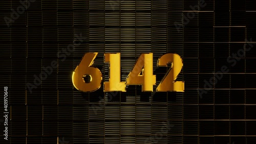 9k Art-Deco Celebration video introduction counter for the reaching 9000 subscribers, followers or likes. Also can be used in marketing, such: lottery, advertisements, discounts and promotions.