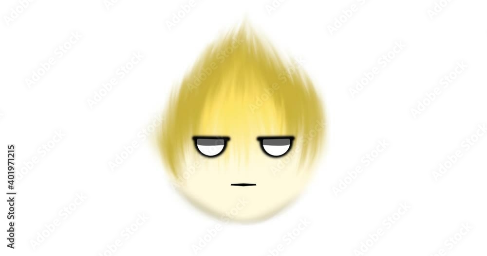 2D animation of a yellow light with a tiresome look 2D animation of a yellow light with a tiresome look
