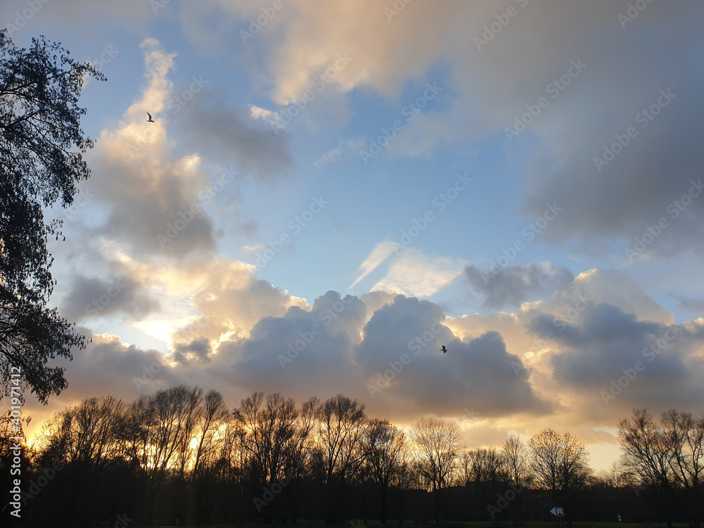 Sonnenuntergang in Mülheim an der Ruhr