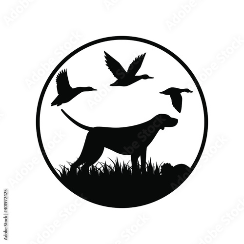 Duck hunting icon vector set. nature illustration sign collection. wildlife symbol.