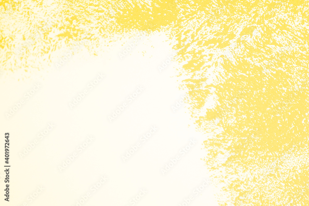 Abstract yellow painted background. Trend color 2021. Background with empty copy space.